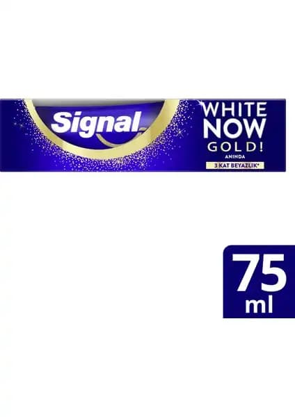 Signal White Now Gold Diş Macunu 75 ML Beyazlatıcı ve Hızlı Diş Bakımı Ürünü