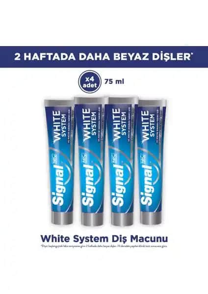 Signal White System Diş Macunu: 2 Haftada Beyazlayan Parlak ve Sağlıklı Gülüş