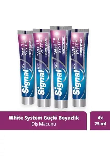 Signal White System Güçlü ve Beyazlatıcı Diş Macunu - Sağlıklı ve Parlak Gülüş İçin