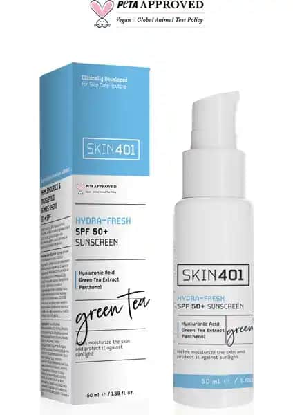 Skin401 SPF50+ Nemlendirici ve Tazeleyici Güneş Kremi: Yüksek Koruma ve Nem Sağlayan Formül