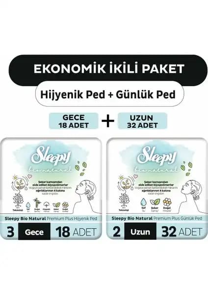 Sleepy Ekonomik İkili Paket: Günlük ve Gece Kullanımı İçin Güvenilir Hijyen Çözümü