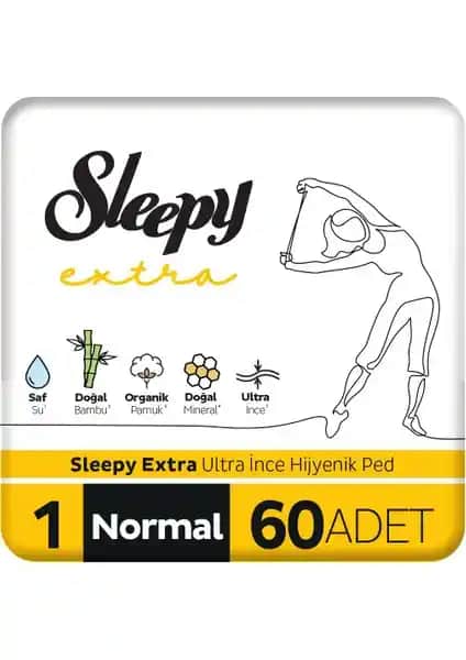Sleepy Extra Ultra İnce Hijyenik Ped Günlük Kullanım İçin Güvenli ve Konforlu Çözüm