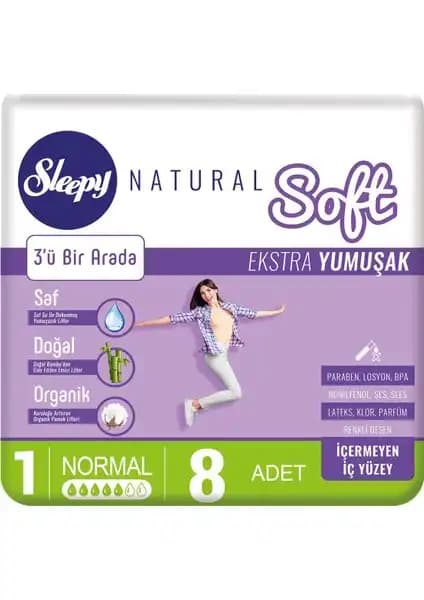 Sleepy Natural Kadın Pedi Soft Normal: Günlük Kullanım İçin Konfor ve Güvenlik
