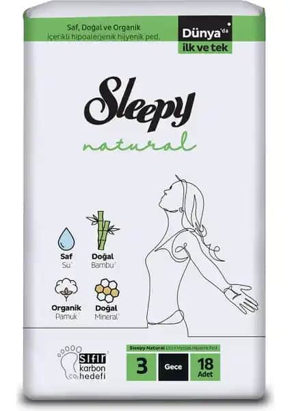 Sleepy Natural Soft Ekstra Yumuşak Gece Pedleri: Doğal ve Güvenilir Konfor Sağlayan Tasarım