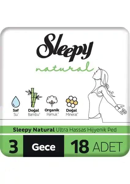 Sleepy Natural Ultra Hassas Hijyenik Ped Gece: Güvenli ve Konforlu Kullanım İçin İdeal Çözüm
