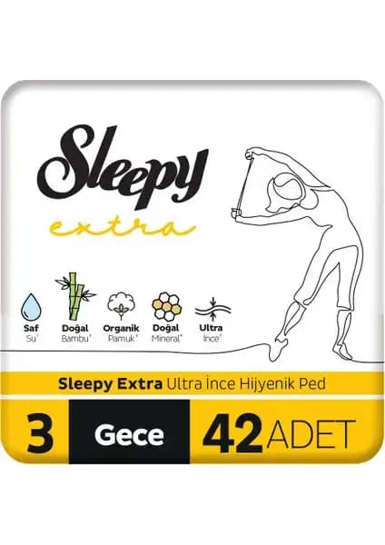Sleepy Ultra İnce Gece Hijyenik Pedleri Konfor ve Güvenlik İçin Uygun Seçenek