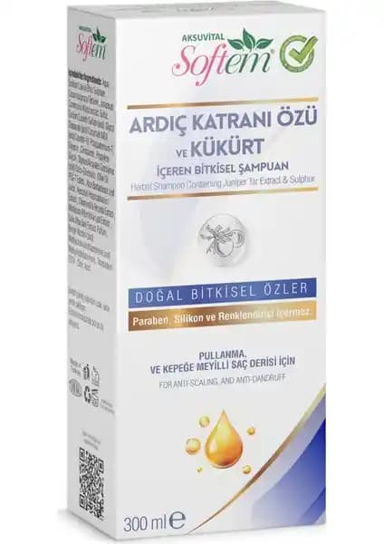 Softem Ardıç Katranı ve Kükürt Bitkisel Şampuan Doğal Saç Sağlığı İçin Güçlü Bir Alternatif