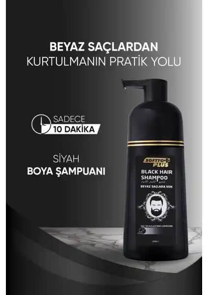 Softto Plus Saç Siyahlaştırıcı Şampuan ile Doğal ve Parlak Siyah Saçlara Hızlı Ulaşım