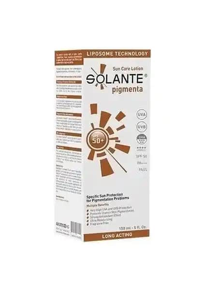 Solante Pigmenta 50 SPF+ Güneş Losyonu: Hassas Ciltler İçin Koruyucu ve Nemlendirici Ürün