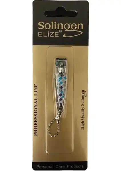 Solingen Elize Tırnak Makası Orta Boy Desenli Kaliteli ve Dayanıklı Bakım Aracı