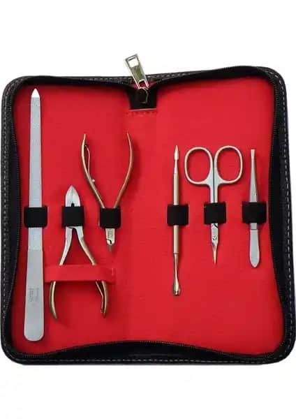 Solingen Profesyonel Manikür Seti HB 4310 Siyah: Yüksek Kaliteli ve Ergonomik Bakım Çözümü