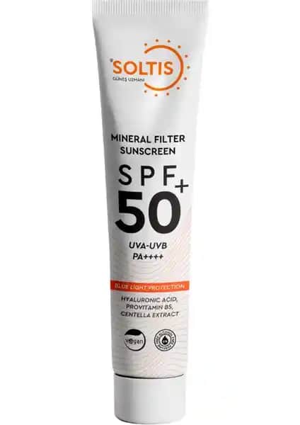 Soltis % 100 Mineral Güneş Koruyucu Krem SPF50+ PA++++: Hassas ve Kuru Ciltler İçin Doğal Koruma