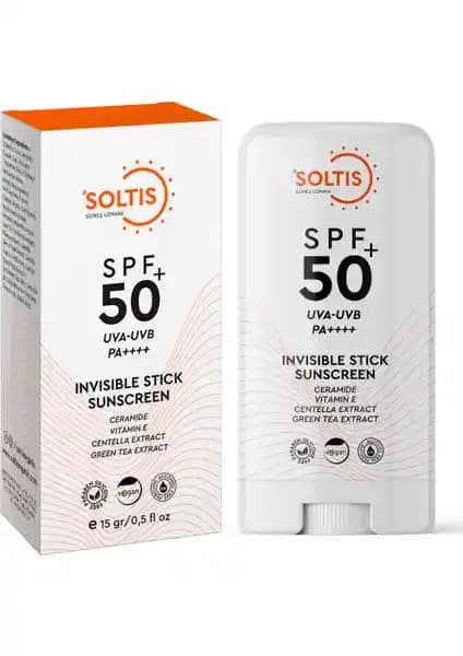 Soltis Şeffaf Stick Güneş Koruyucu SPF50+ PA++++ - Geniş Spektrumlu Güçlü Koruma