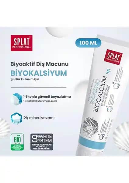 SPLAT Biocalcium Dis Macunu: Doğal İçeriğiyle Güçlü ve Sağlıklı Dişler İçin Üstün Seçenek