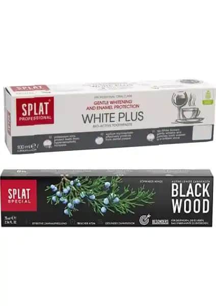 Splat Black Wood ve White Plus Diş Macunları: Güvenilir Temizlik ve Beyazlatma Çözümleri