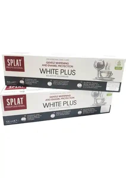 SPLAT White Plus Diş Macunu 100 ml 2'li paket ile beyazlatma ve temizlikte etkili çözüm