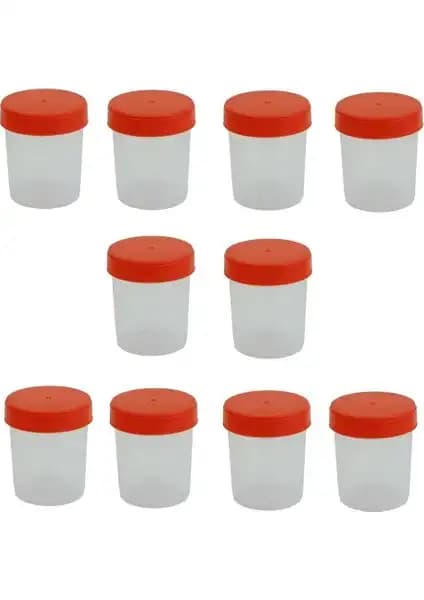 Steril 100 ml Ayset İdrar Bardağı Laboratuvar ve Sağlık Uygulamaları İçin Güvenilir Çözüm