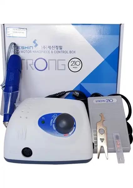 Strong 210 Max Mikromotor Tırnak Törpü Makinesi: Güçlü Performans ve Kullanım Kolaylığı