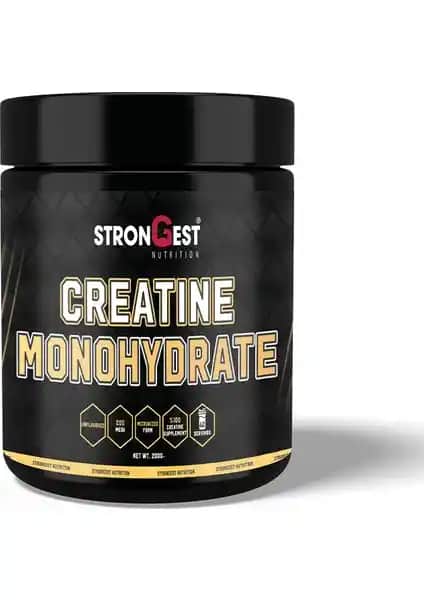 Strongest Creatine Monohydrate 200g ile Kas Gücünüzü Artırın ve Performansınızı Yükseltin
