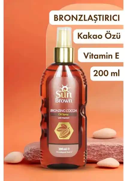 Sun Brown Bronzlaştırıcı Güneş Yağı Kakao Ekstreli: Doğal Bronzluk ve Cilt Koruma Ürünü