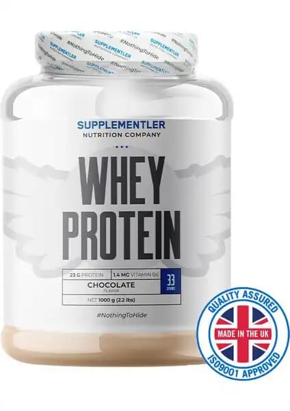 Supplementler Whey Protein 1000 gr Çikolata - Yüksek Kaliteli ve Lezzetli Protein Tozu