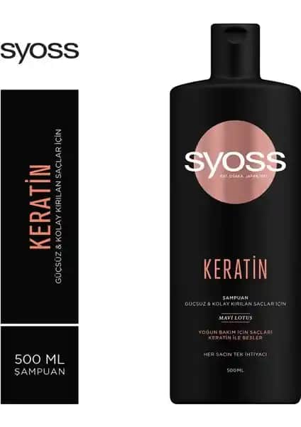 Syoss Keratin Mükemmelliği Şampuanı: Saç Güçlendirme ve Onarım İçin Etkili Formül