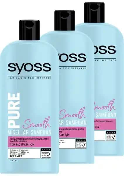 Syoss Pure Smooth Micellar Şampuan: Doğal ve Hassas Saçlar İçin Güvenilir Temizlik Ürünü