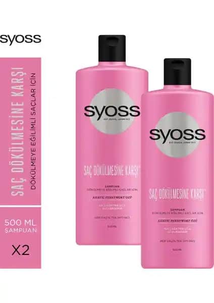 Syoss Şampuan 500ml X 2 Adet Saç Güçlendirme ve Dökülme Karşıtı Özellikler