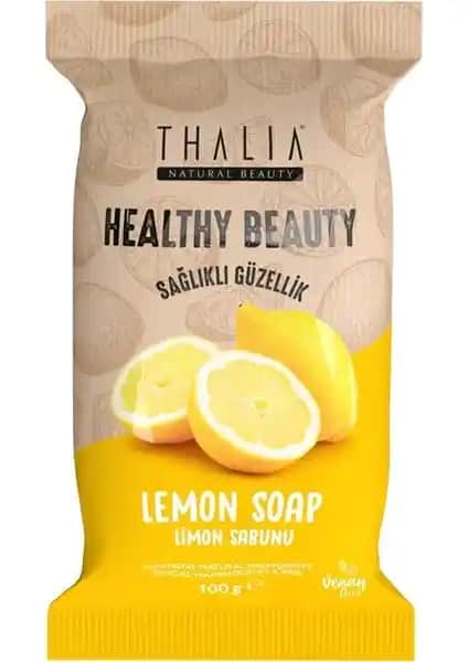 Thalia Limon Özlü Doğal Katı Sabun 100 gr - Cilt ve Saç Temizliği İçin Sağlıklı Seçenek