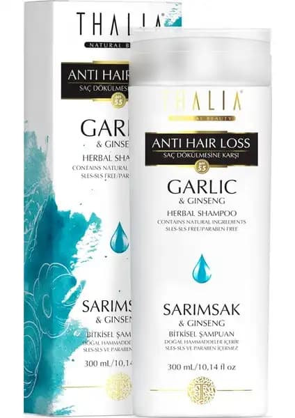 Thalia Sarımsak ve Ginseng Özlü Şampuan ile Saç Güçlendirme ve Dökülme Kontrolü