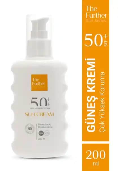 The Further Spf 50+ Yetişkin Güneş Koruyucu Losyon 200 ml Güçlü ve Güvenilir Koruma