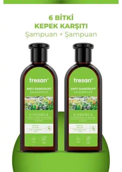 Tresan 6 Bitki Bakım Şampuanı kepek ve saç derisi sorunlarına doğal çözüm sunar