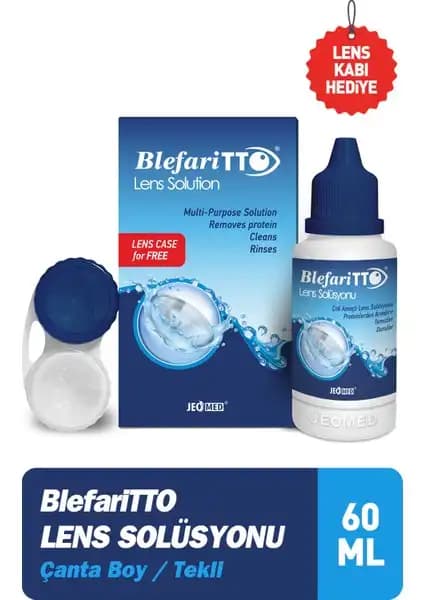 TTO Blefaritto Lens Sıvısı 60 ml: Güvenilir ve Konforlu Kontakt Lens Bakım Çözümü