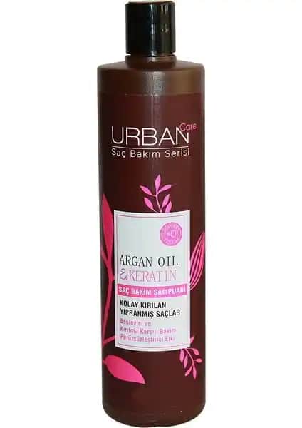 Urban Care Argan Yağı ve Keratinli Saç Şampuanı Doğal ve Güçlendirici Saç Bakım Ürünü