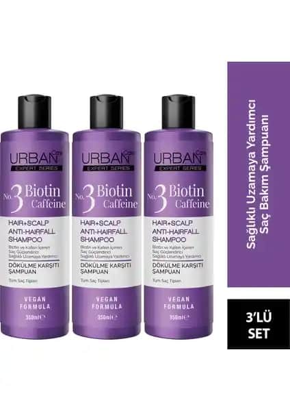 Urban Care Expert Biotin ve Kafein Şampuanı Saç Dökülmesine Karşı Güçlü ve Doğal Çözüm