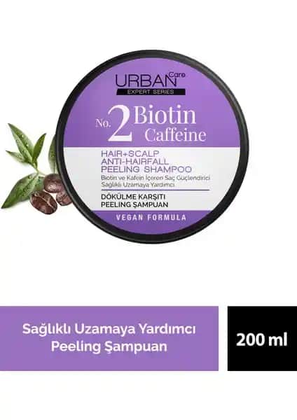 Urban Care Expert BiotinKafein Arındırıcı Peeling Şampuan Saç Sağlığını Güçlendiren Doğal Formül