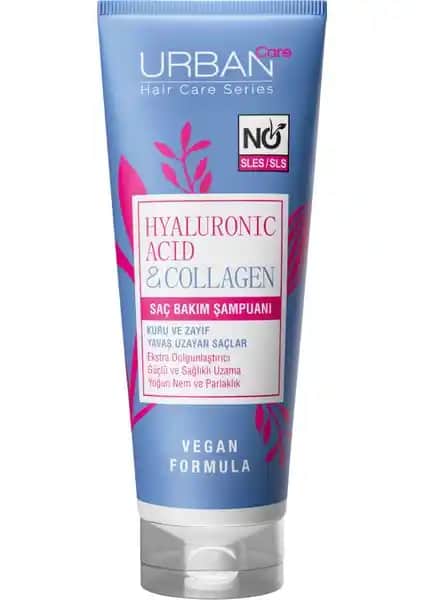 Urban Care Hyaluronik Asit ve Kolajen İçeren Vegan Saç Şampuanı Sağlıklı ve Parlak Saçlar İçin