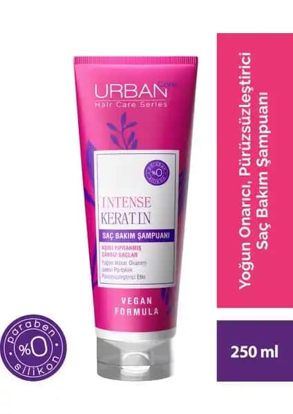 Urban Care Intense Keratin Şampuanı Yıpranmış Saçlar İçin Onarıcı ve Doğal Bakım Çözümü