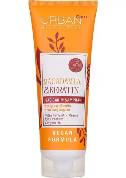 Urban Care Macadamia ve Keratin Saç Bakım Şampuanı Yıpranmış Saçlar İçin Güçlendirici ve Onarıcı