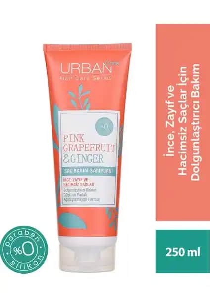 Urban Care Pink Grapefruit & Ginger Saç Bakım Şampuanı: Doğal ve Hacim Kazandırıcı Saç Bakımı