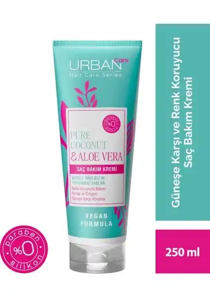 Urban Care Pure Coconut & Aloe Vera Saç Bakım Kremi Doğal İçeriklerle Saç Sağlığını Korur