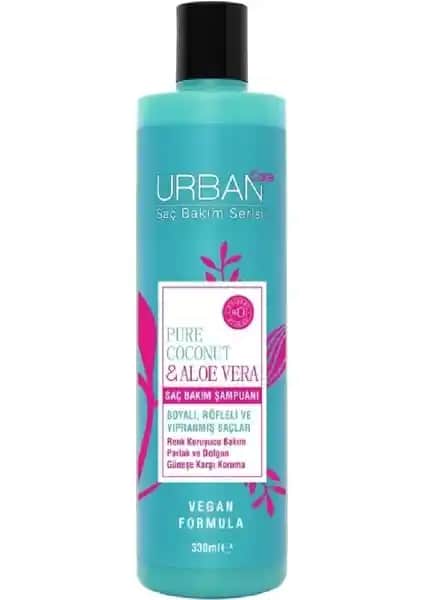Urban Care Pure Coconut Aloe Vera Saç Bakım Şampuanı Doğal ve Renk Koruyucu Özellikleriyle