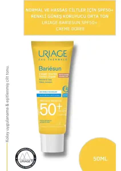 Uriage Bariesun SPF 50+ Renkli Güneş Koruyucu Krem: Hassas Ciltler İçin Yüksek Koruma
