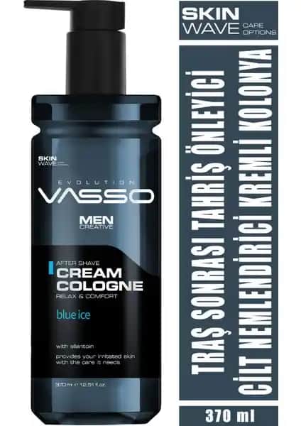 Vasso Tıraş Sonrası Tahrişi Önleyici Kremli Kolonya Erkekler İçin Hızlı Emilen Ferahlatıcı Ürün