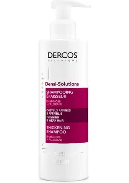 Vichy Dercos Densi-Solutions Şampuanı İnce ve Zayıf Saçlar İçin Güçlendirme ve Hacim Artırıcı Özellikler