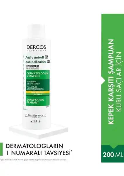 Vichy Dercos Kepek Önleyici Şampuan Saç Derisini Koruyan Dermatolojik Çözüm
