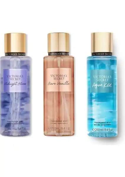 Victoria's Secret Vücut Spreyi Üçlü Seti: Farklı Aromalarla Zarafet ve Çekicilik