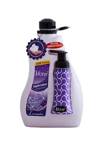 Vione Köpük Sabun El ve Yüz İçin Lavanta Kokusu ile Temizlikte Yeni Bir Düzey