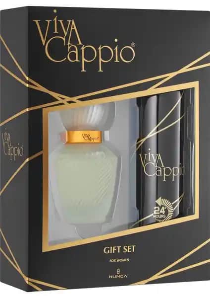 Viva Cappio Classic Kadın Parfüm ve Deodorant Seti Şık Tasarımıyla Günlük ve Özel Kullanım İçin