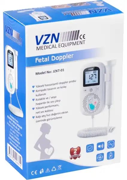 Vzn Model No JZKT-01 Fetal Doppler Bebek Kalp Atış Takip Cihazı Güvenilir ve Kullanıcı Dostu Teknoloji